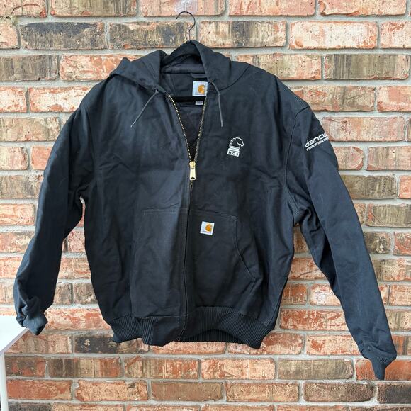 Carhartt 103940 Active Jacket Black Duck Canvas Thermal Lined Workwear Men’s XL